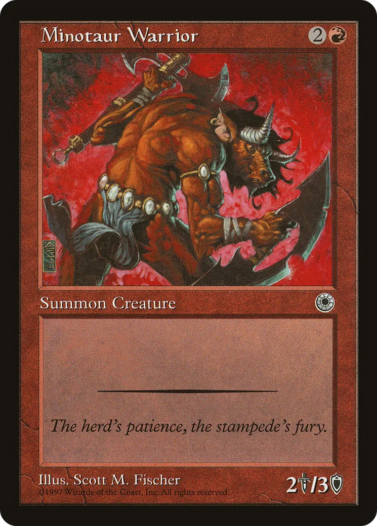 Minotaur Warrior — Portal — Magic: The Gathering