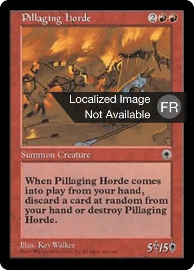 Horde de pillards — Portal — Magic: The Gathering