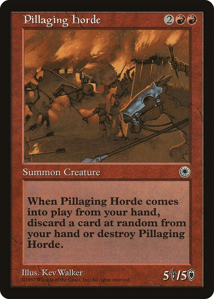 Pillaging Horde — Portal — Magic: The Gathering