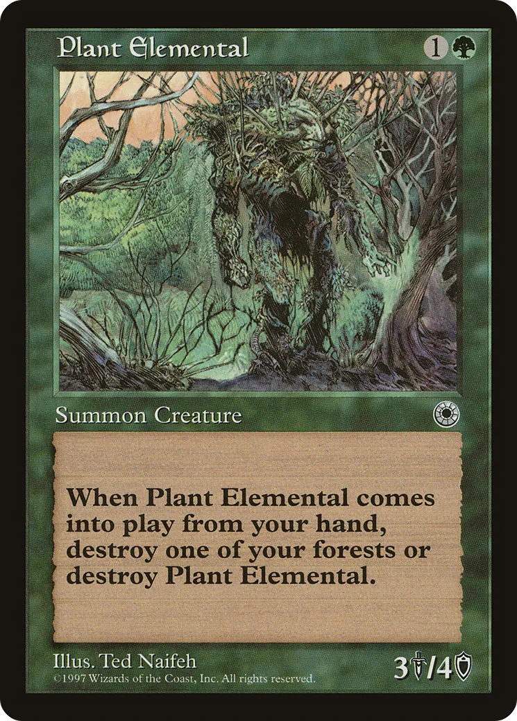 Plant Elemental — Portal — Magic: The Gathering