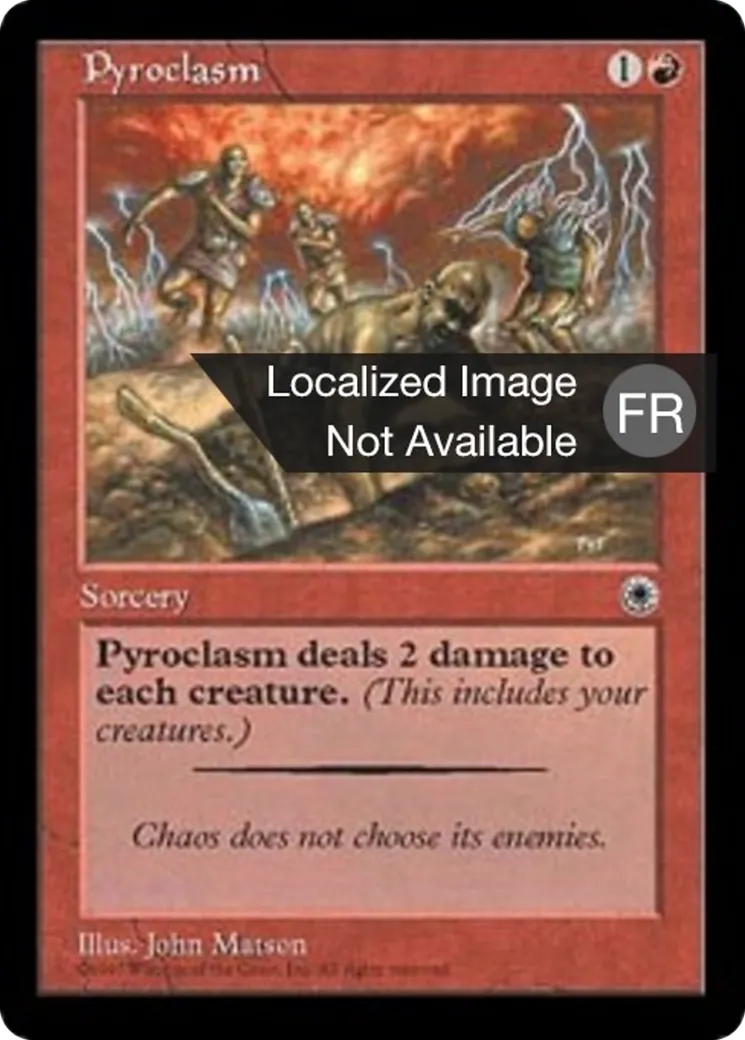 Pyroclasme — Portal — Magic: The Gathering