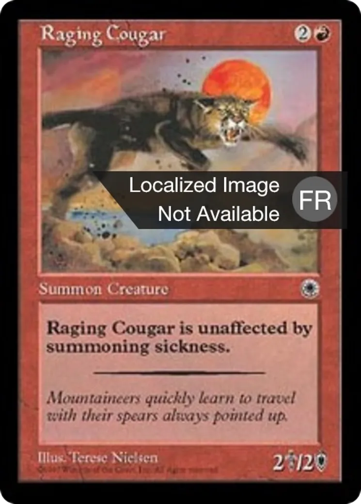 Couguar enrage — Portal — Magic: The Gathering