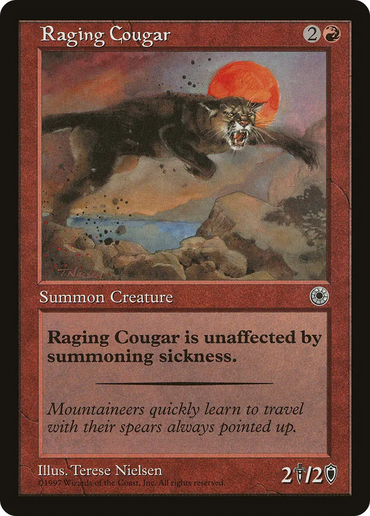 Raging Cougar — Portal — Magic: The Gathering