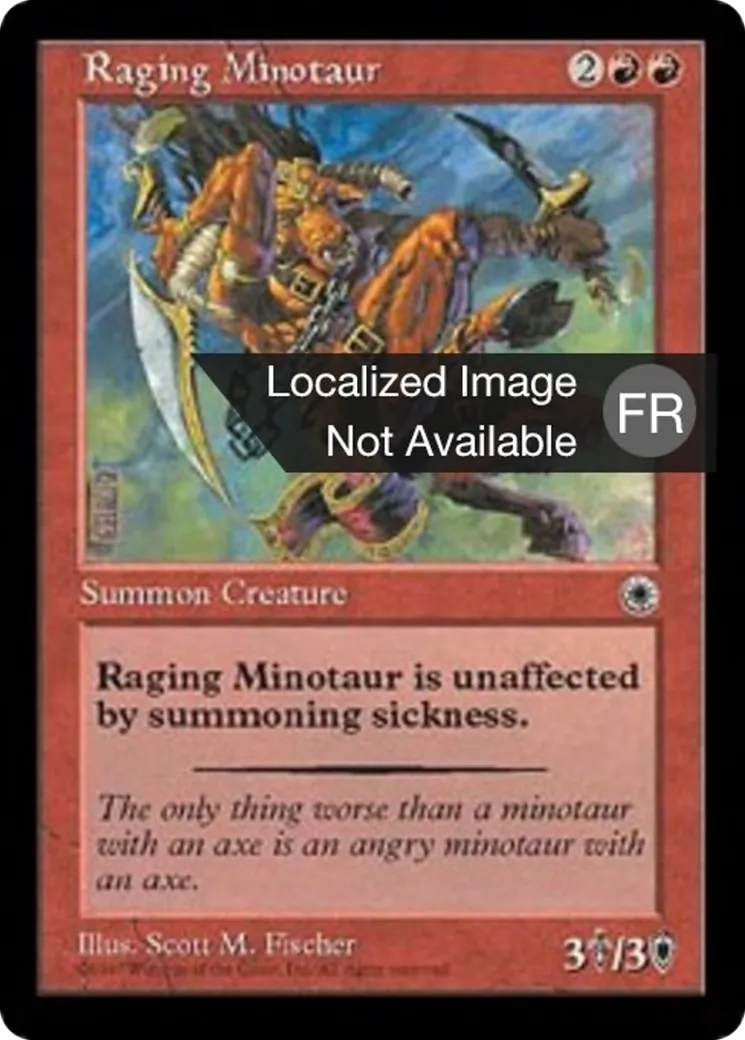 Minotaure enrage — Portal — Magic: The Gathering