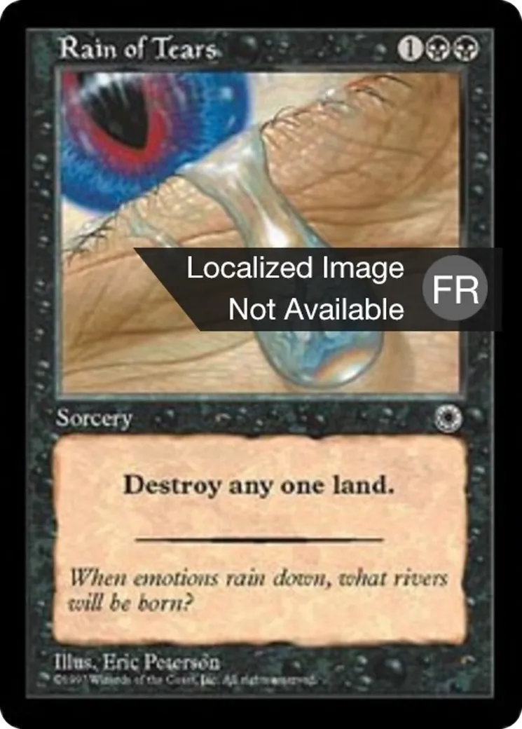 Pluie de larmes — Portal — Magic: The Gathering