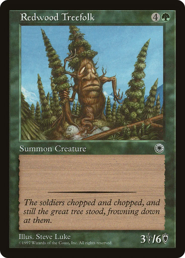 Redwood Treefolk — Portal — Magic: The Gathering