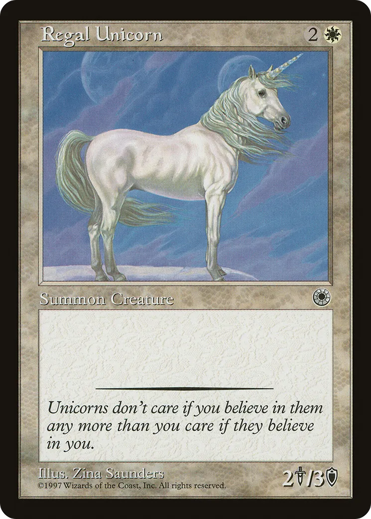 Regal Unicorn — Portal — Magic: The Gathering