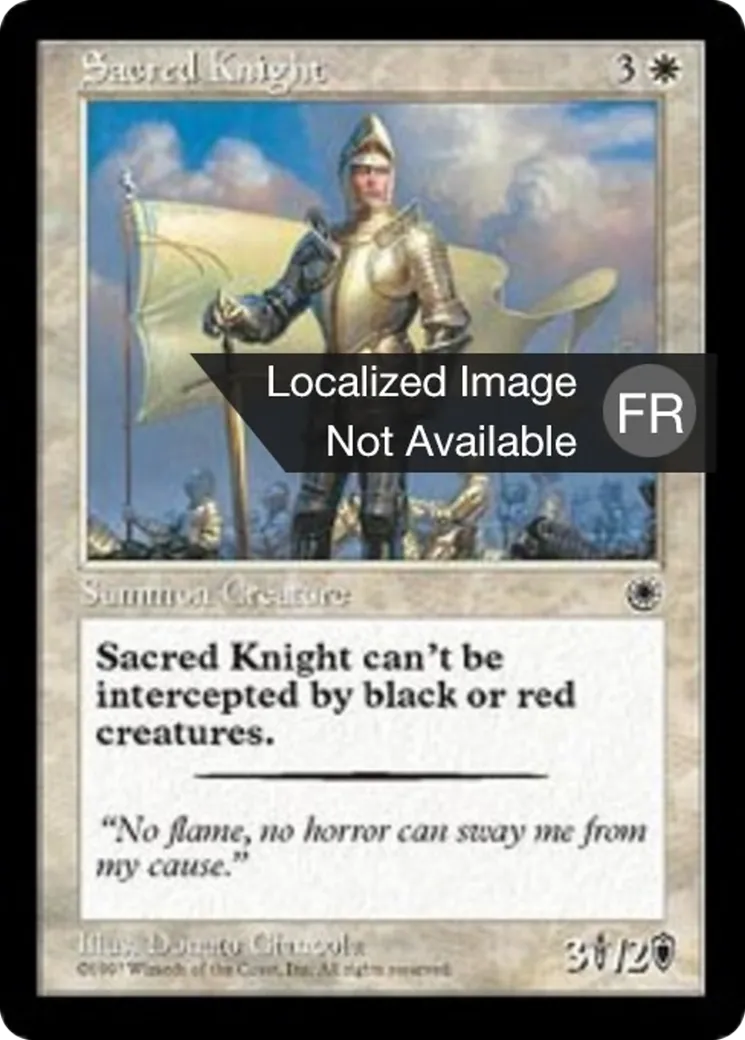 Chevalier sacre — Portal — Magic: The Gathering