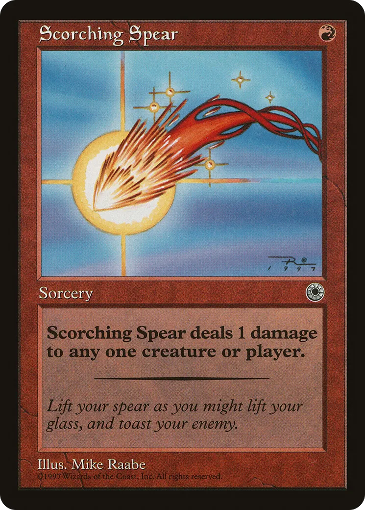 Scorching Spear — Portal — Magic: The Gathering