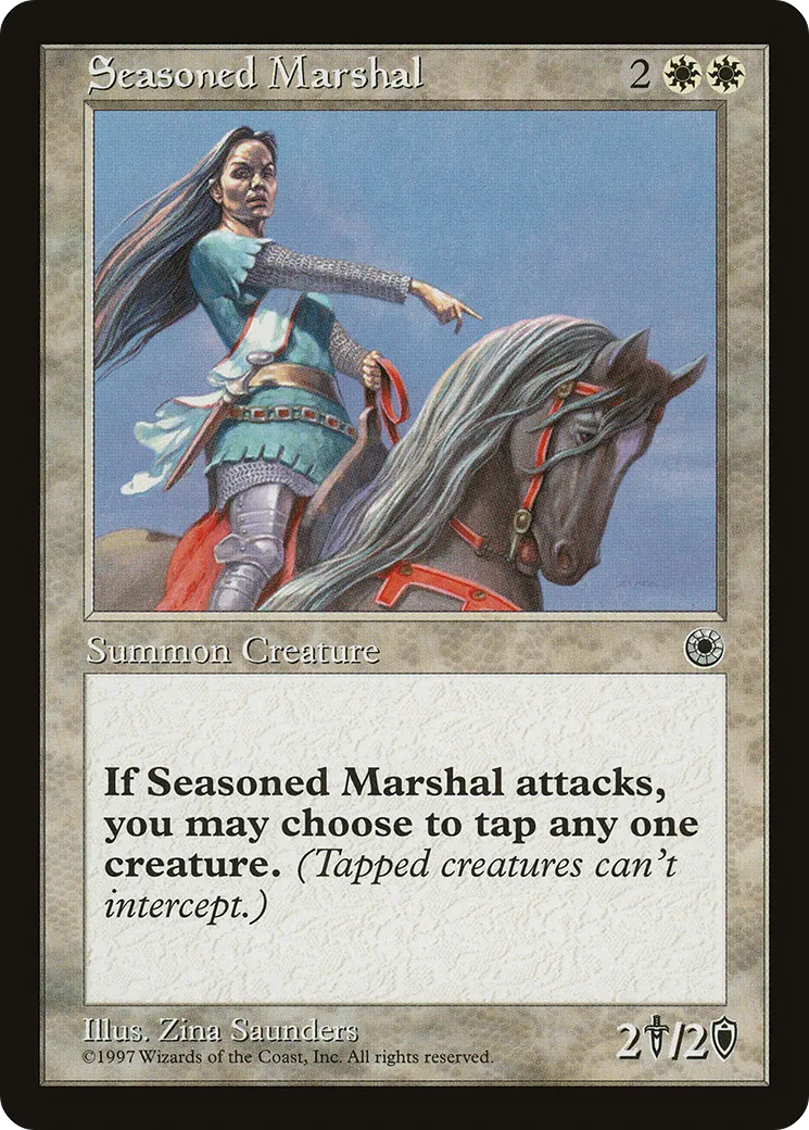 Seasoned Marshal — Portal — Magic: The Gathering