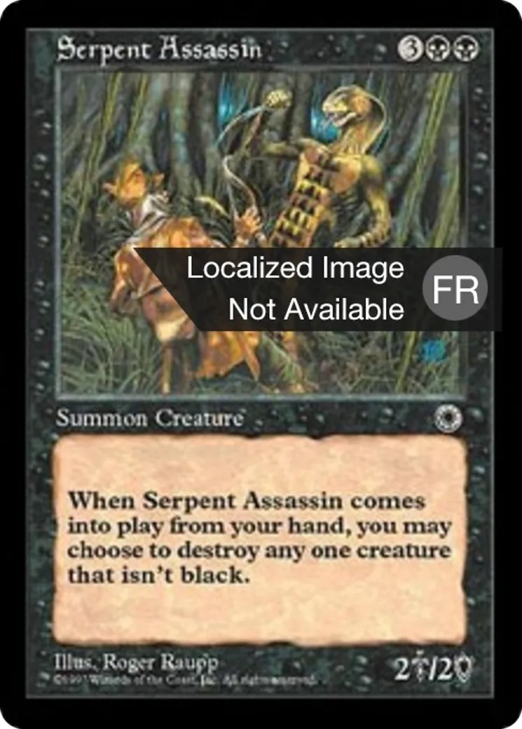 Assassin serpentiforme — Portal — Magic: The Gathering