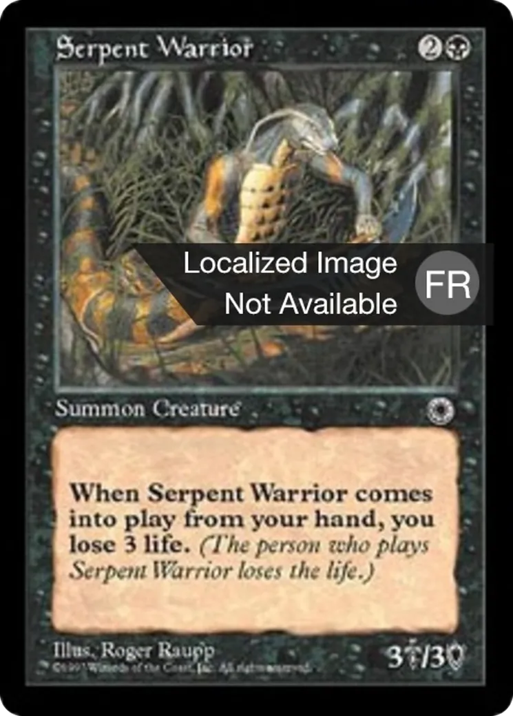 Guerrier serpentiforme — Portal — Magic: The Gathering