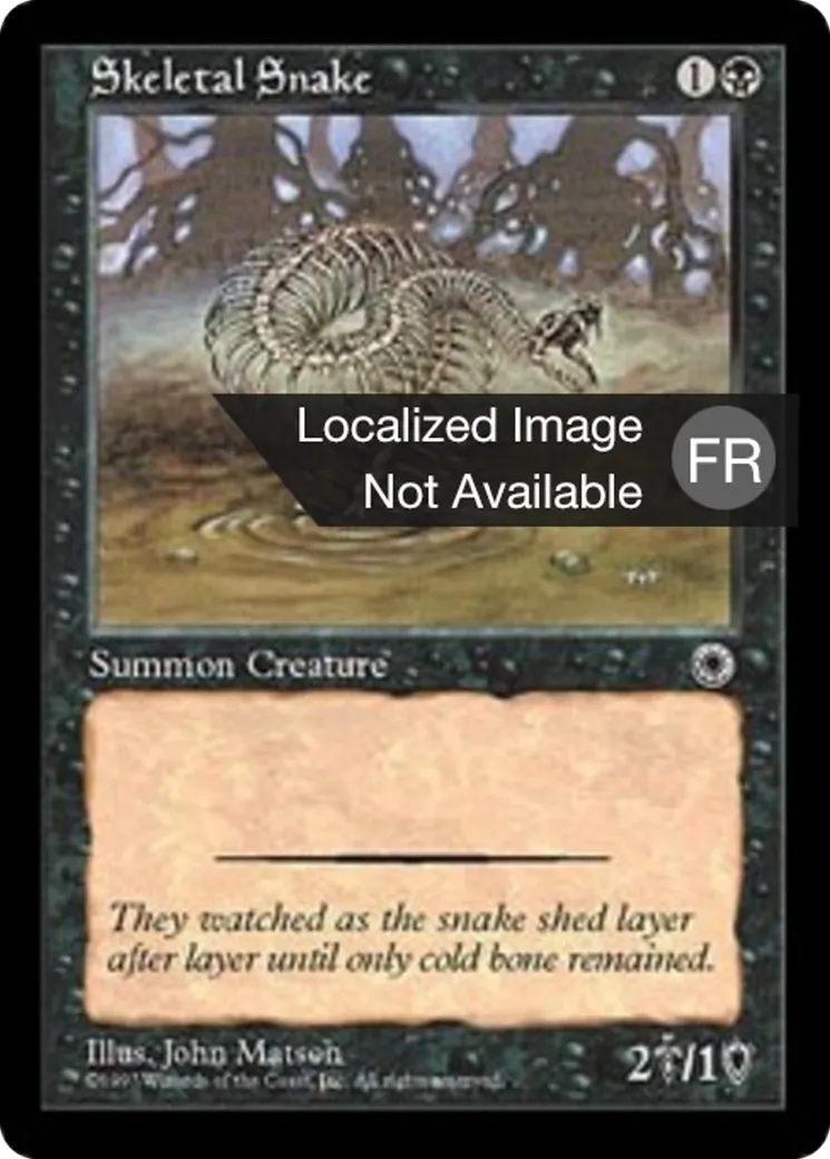 Serpent squelette — Portal — Magic: The Gathering