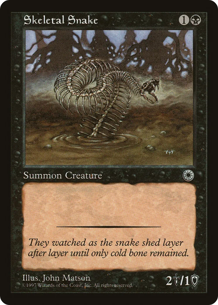 Skeletal Snake — Portal — Magic: The Gathering