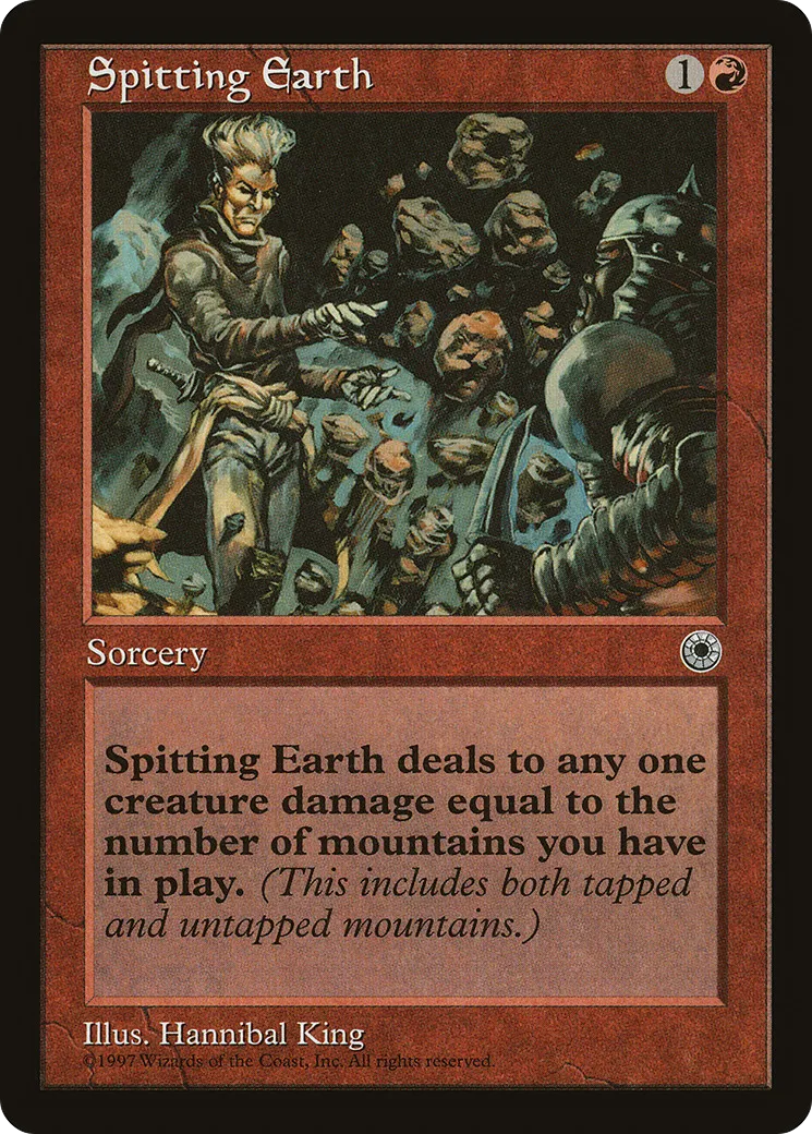 Spitting Earth — Portal — Magic: The Gathering