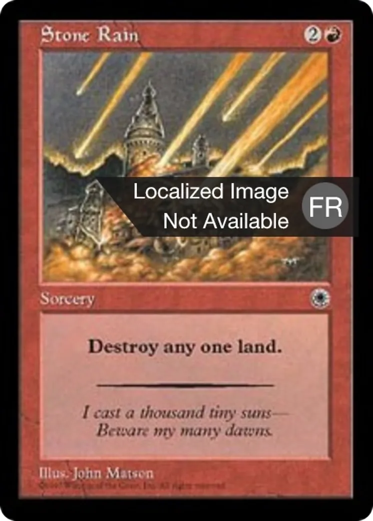 Pluie de pierres — Portal — Magic: The Gathering