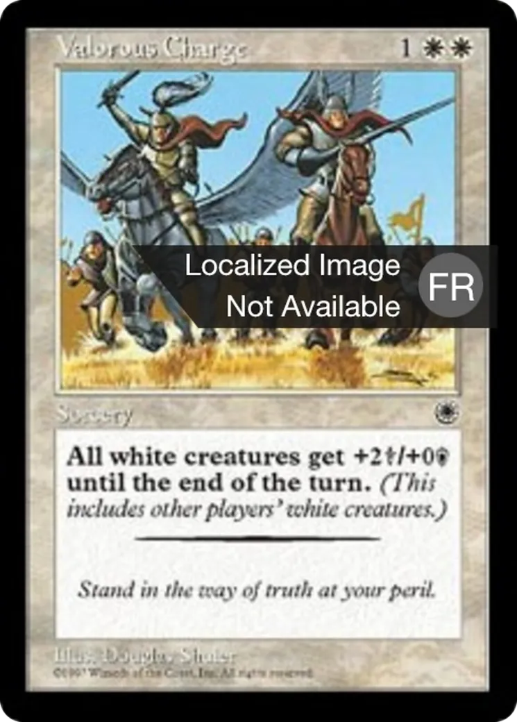 Charge valeureuse — Portal — Magic: The Gathering