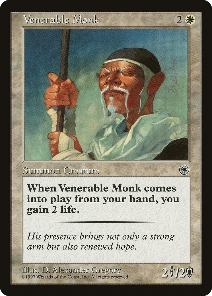 Venerable Monk — Portal — Magic: The Gathering