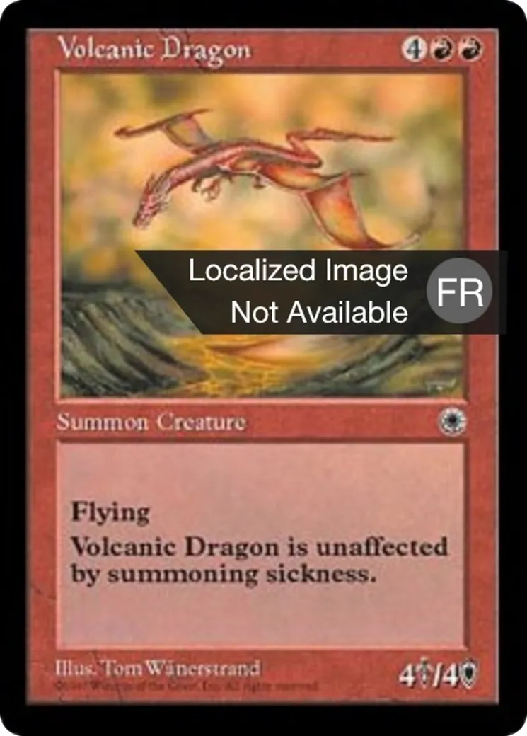 Dragon des volcans — Portal — Magic: The Gathering
