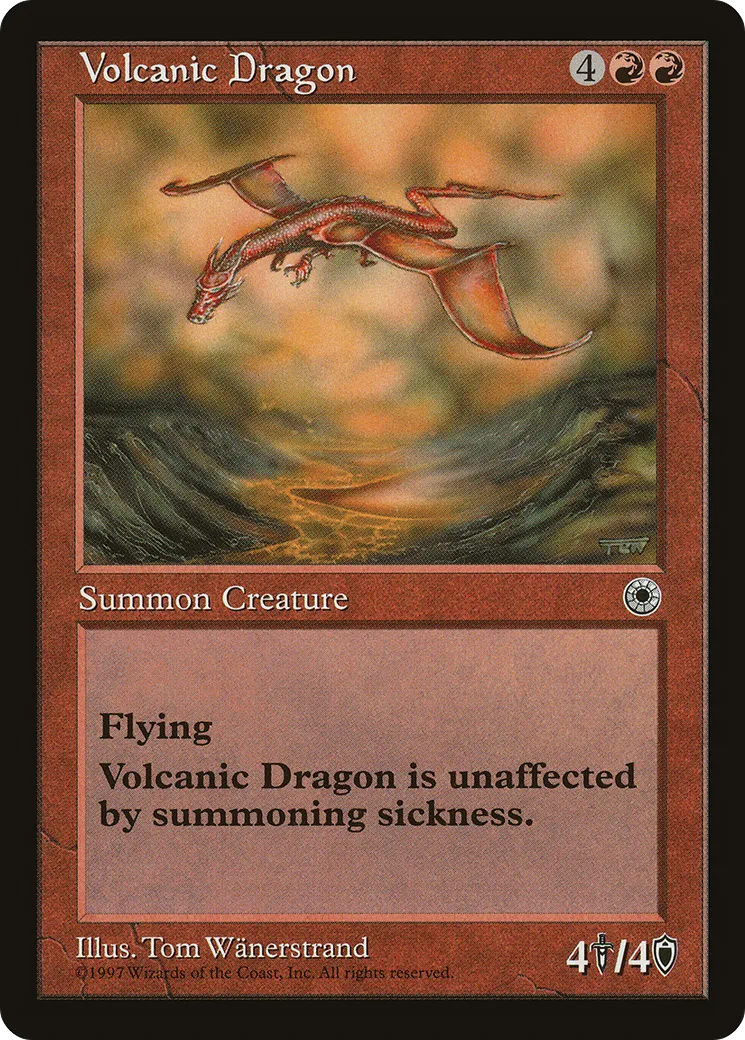 Volcanic Dragon — Portal — Magic: The Gathering