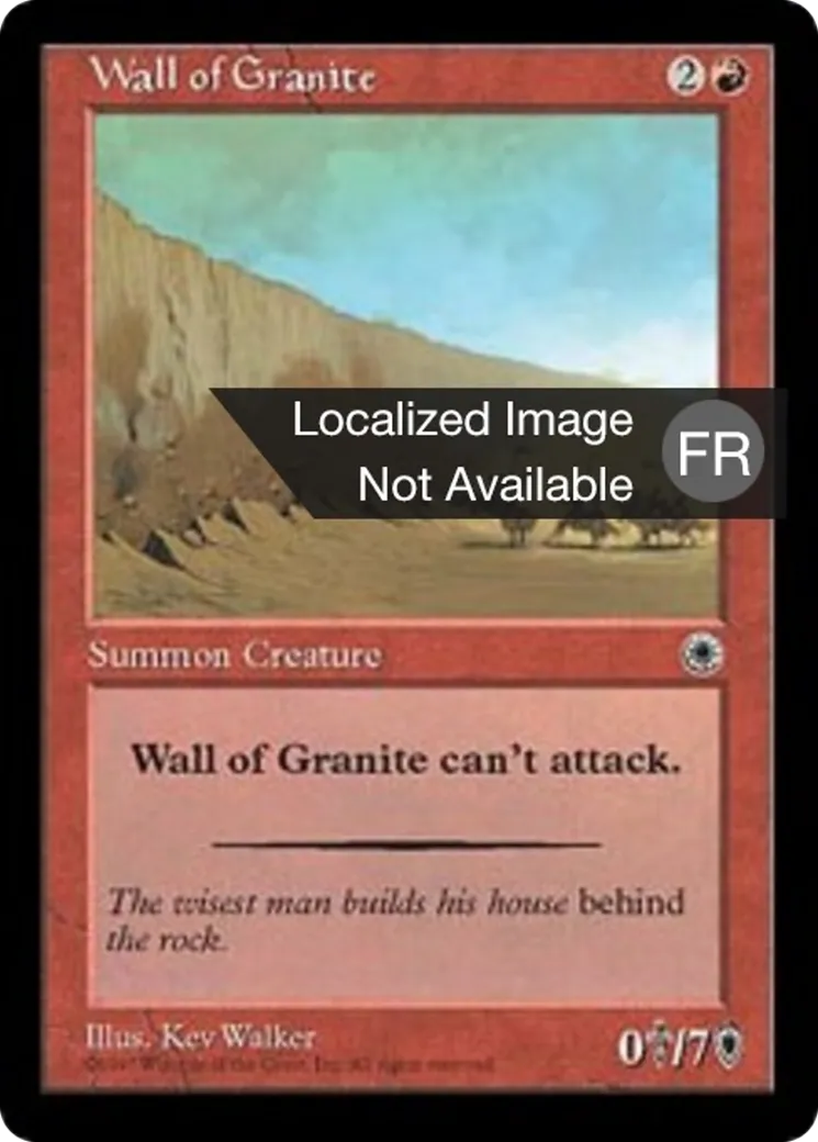 Mur de granit — Portal — Magic: The Gathering