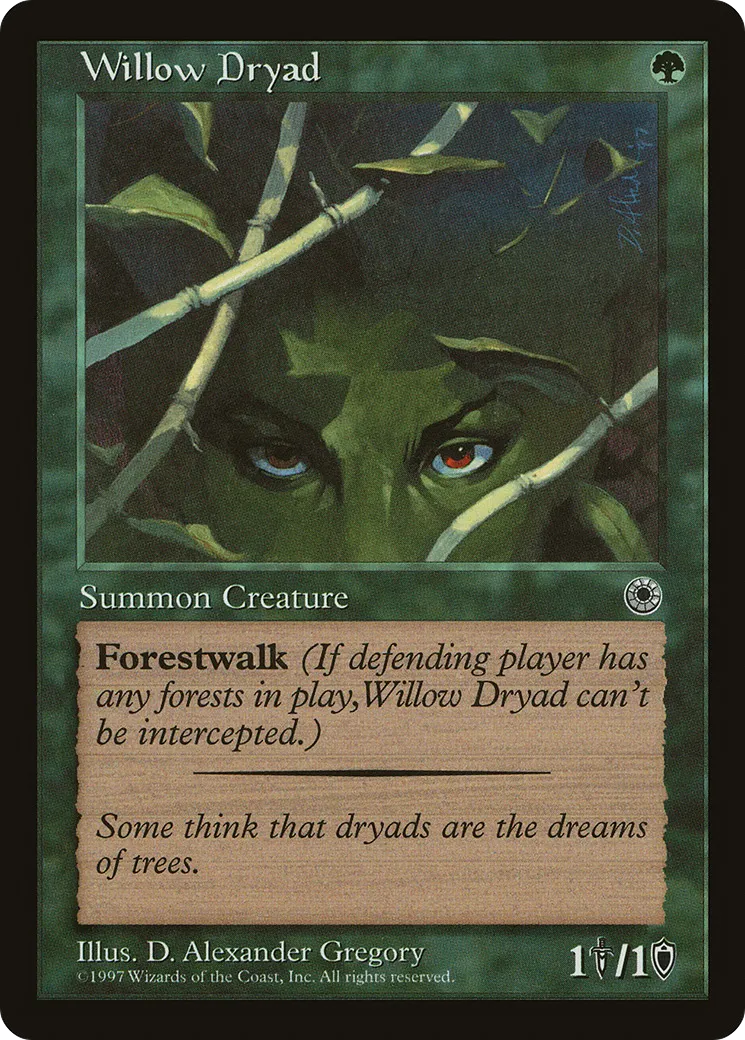 Willow Dryad — Portal — Magic: The Gathering