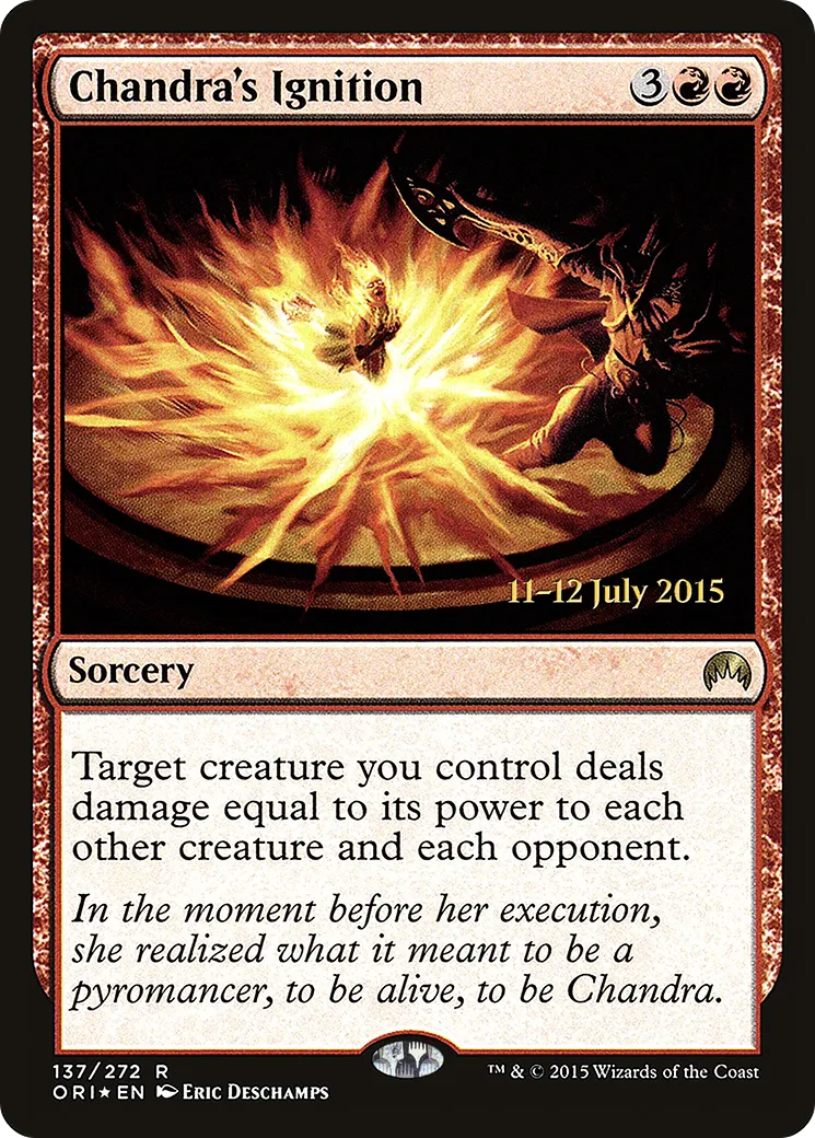 Embrasement de Chandra — Magic Origins Promos — Magic: The Gathering