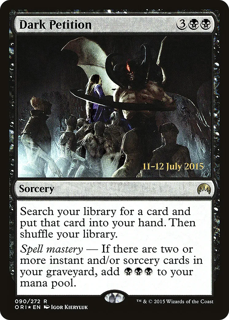 Dark Petition — Magic Origins Promos — Magic: The Gathering