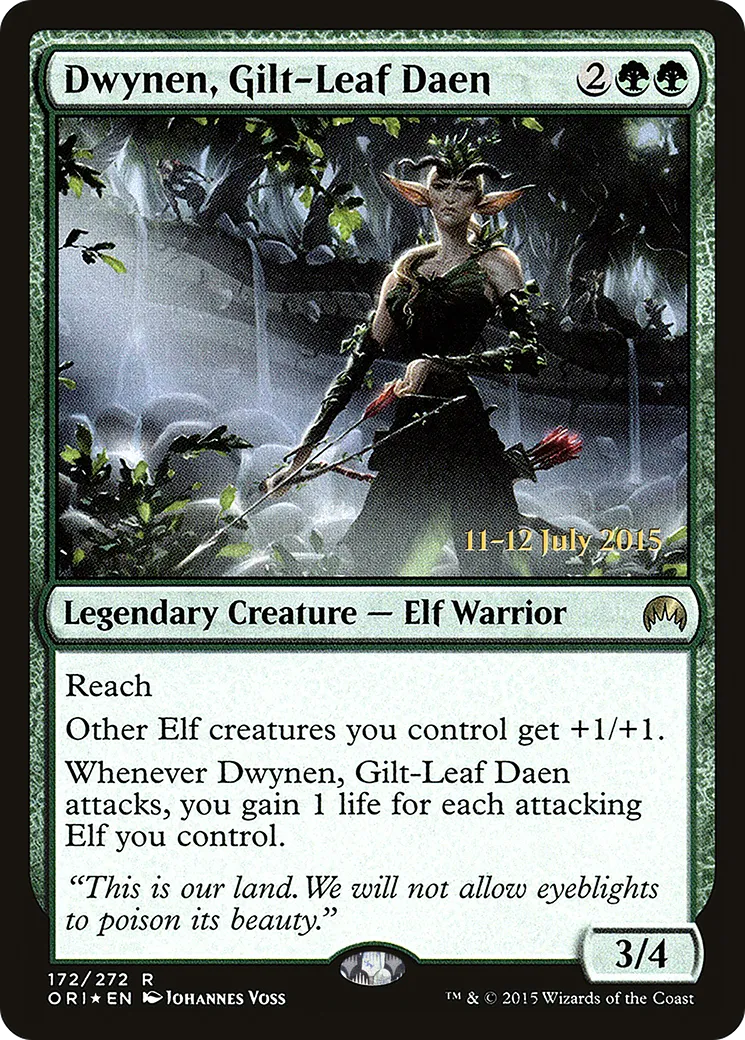 Dwynen, daen de Feuilledor from Magic Origins Promos - Magic: The Gathering