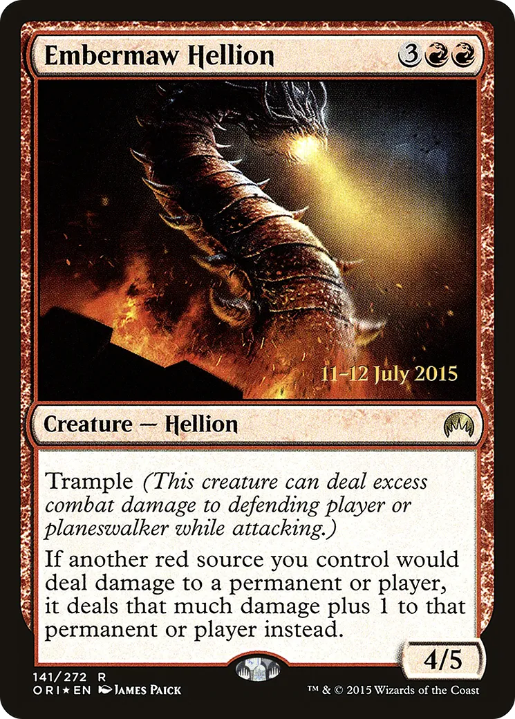Monstruosité braisegueule — Magic Origins Promos — Magic: The Gathering