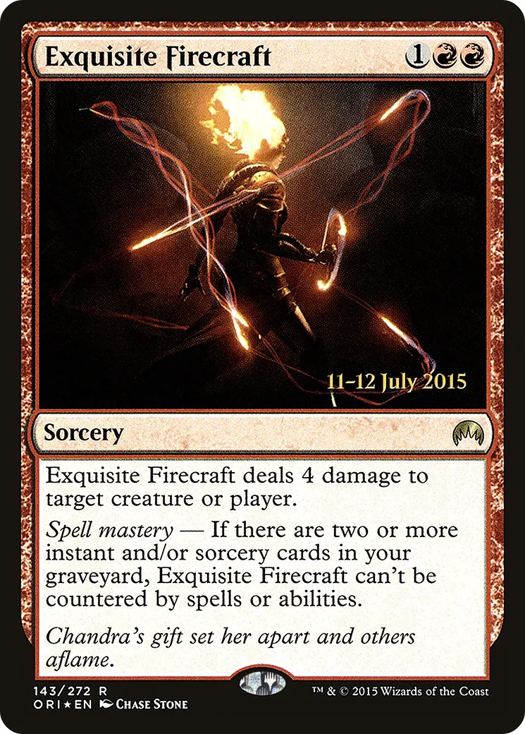 Exquisite Firecraft — Magic Origins Promos — Magic: The Gathering