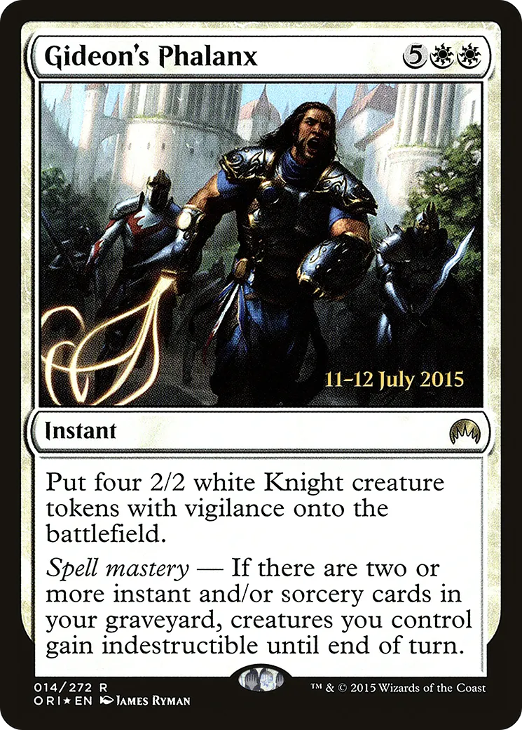 Gideon's Phalanx — Magic Origins Promos — Magic: The Gathering
