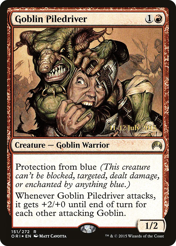 Goblin Piledriver — Magic Origins Promos — Magic: The Gathering