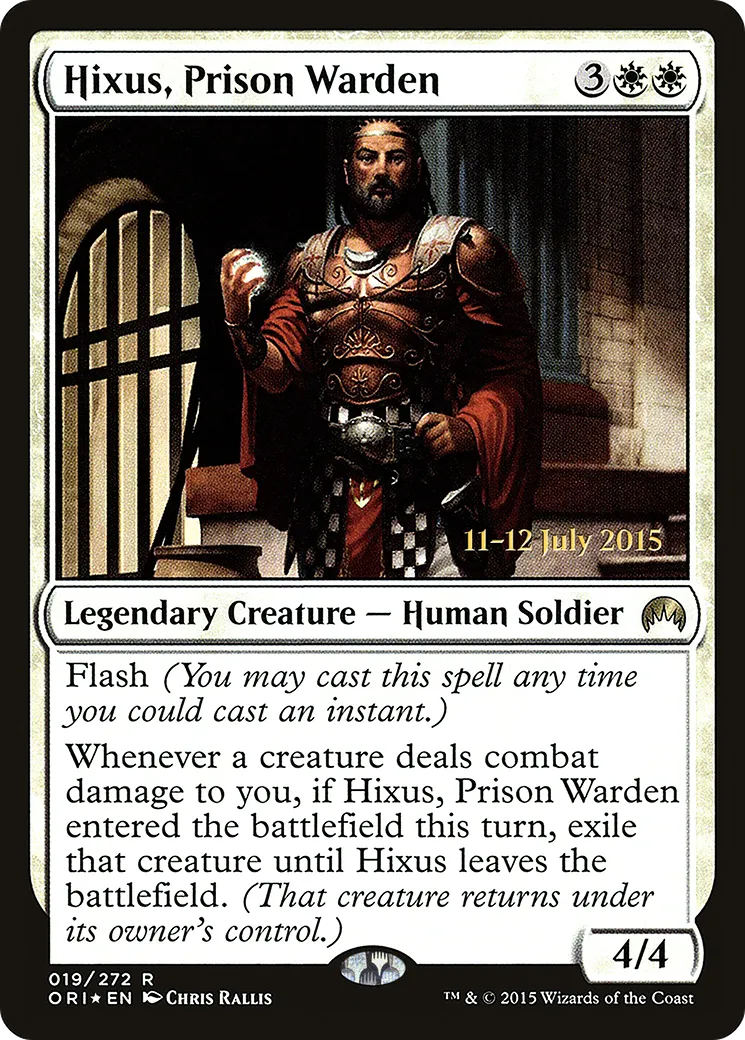 Hixus, gardien de prison — Magic Origins Promos — Magic: The Gathering
