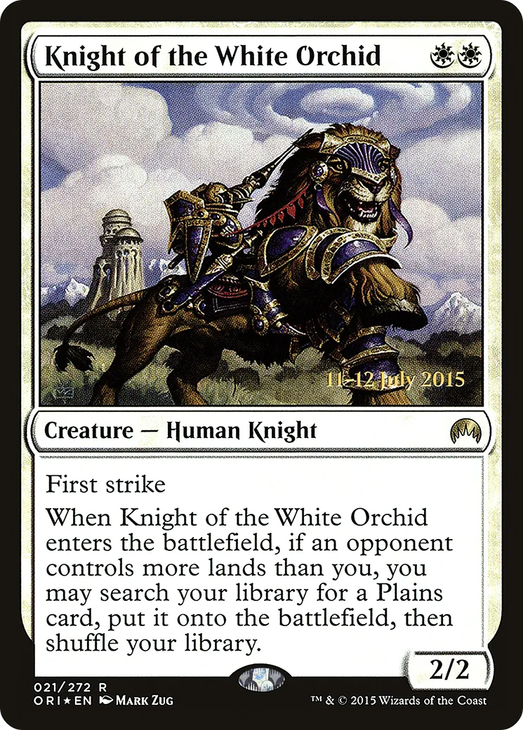Knight of the White Orchid — Magic Origins Promos — Magic: The Gathering