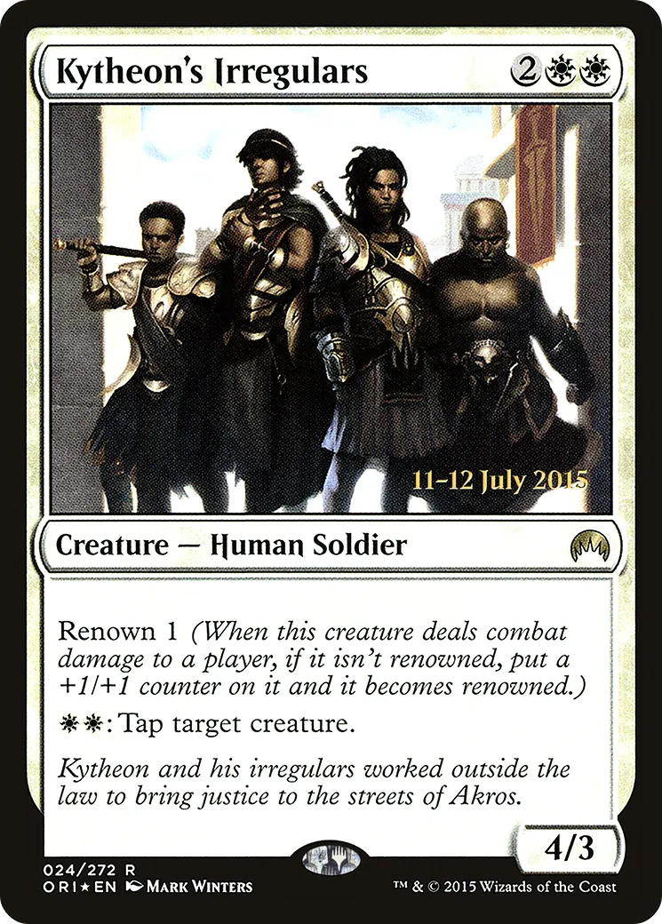 Irréguliers de Kytheon — Magic Origins Promos — Magic: The Gathering