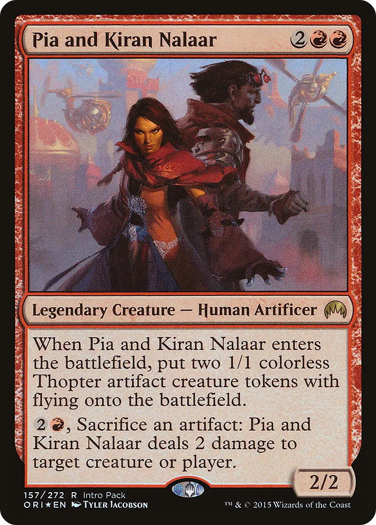 Pia and Kiran Nalaar — Magic Origins Promos — Magic: The Gathering