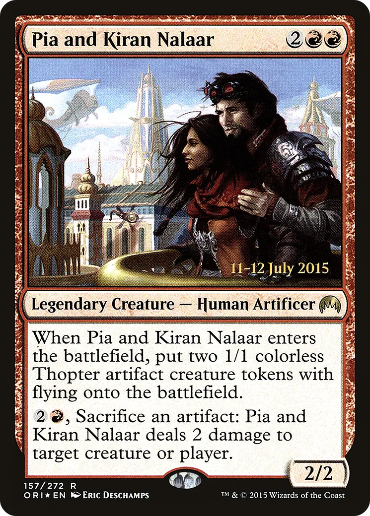 Pia et Kiran Nalaàr — Magic Origins Promos — Magic: The Gathering