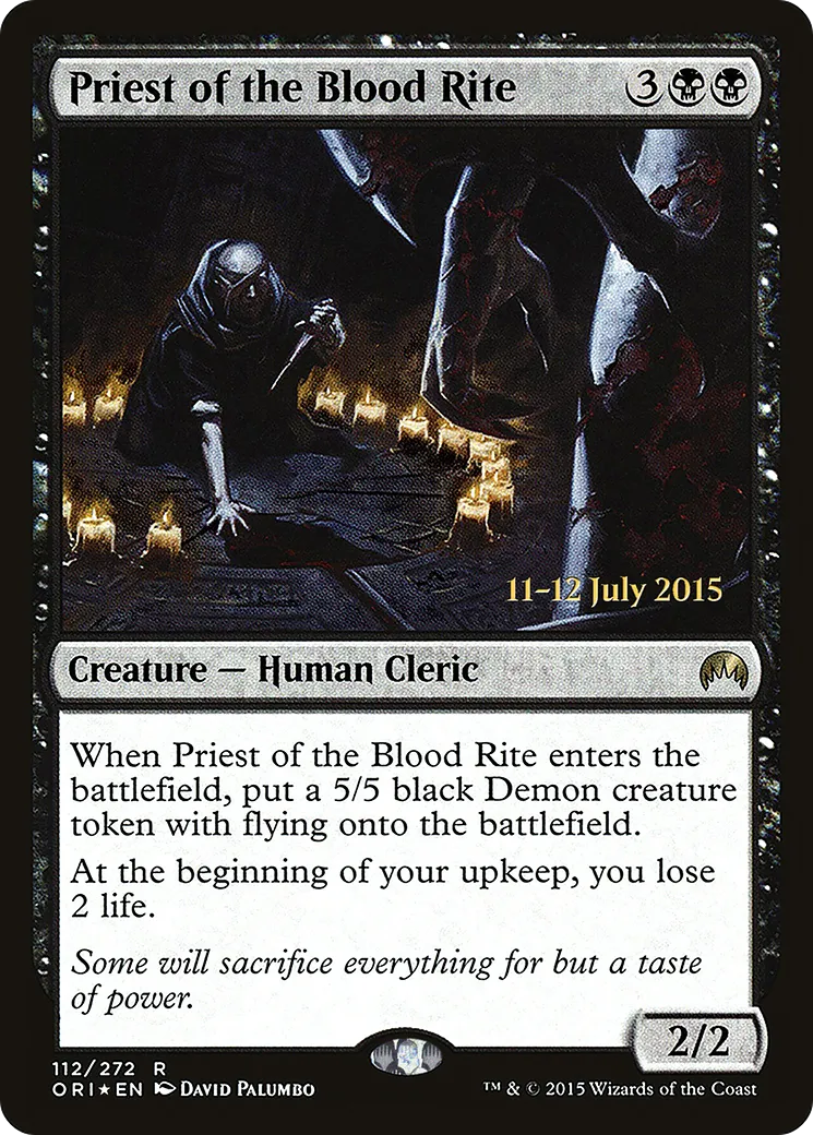 Prêtre du sacre du sang — Magic Origins Promos — Magic: The Gathering