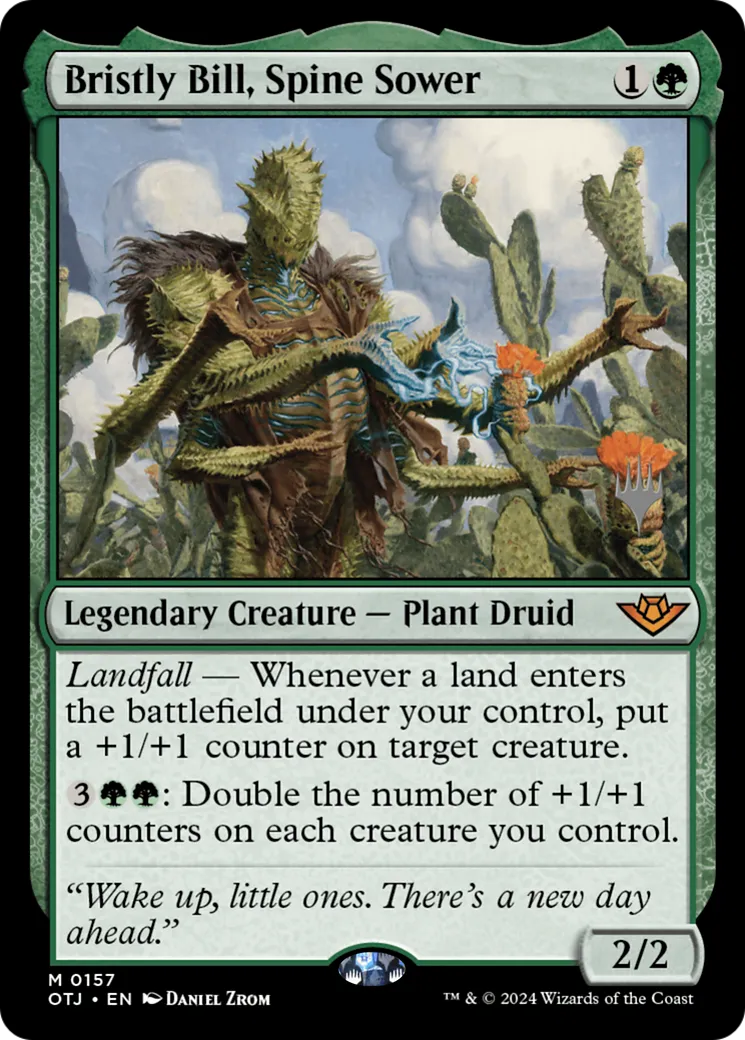 Bristly Bill, Spine Sower — Outlaws of Thunder Junction Promos — Magic: The Gathering