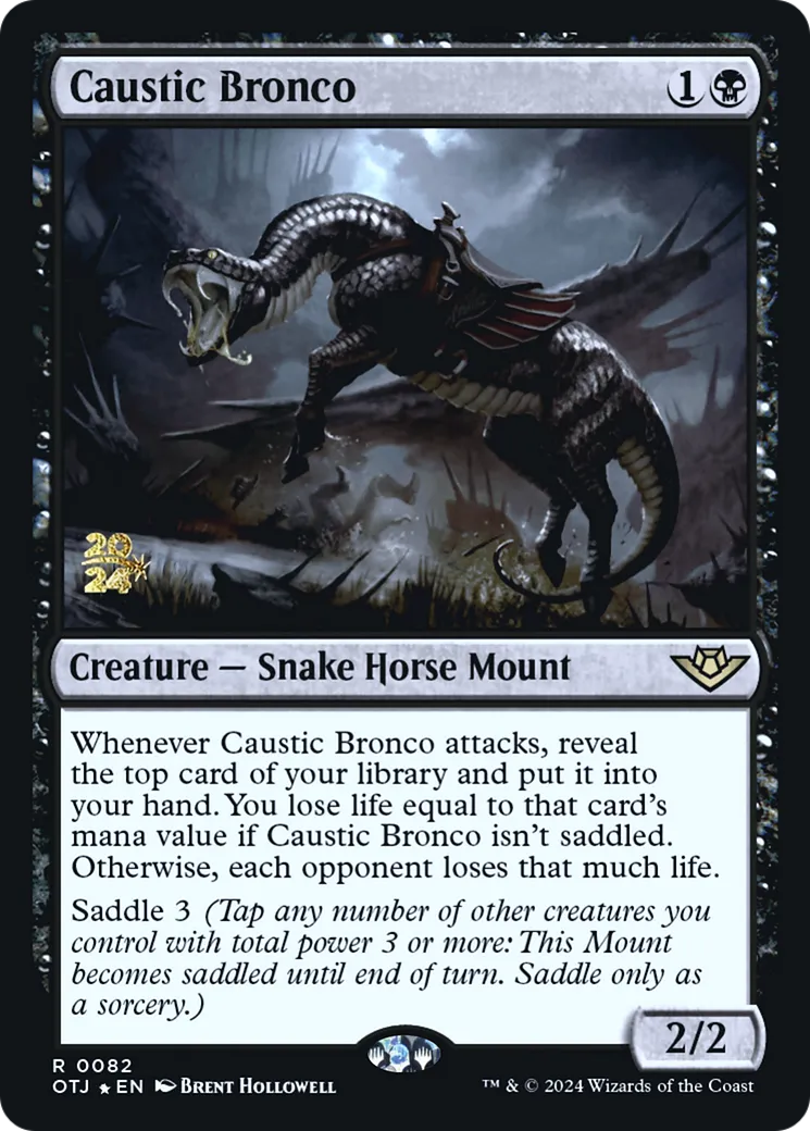 Bronco caustique — Outlaws of Thunder Junction Promos — Magic: The Gathering