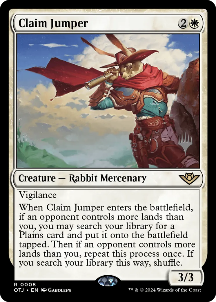 Claim Jumper — Outlaws of Thunder Junction Promos — Magic: The Gathering