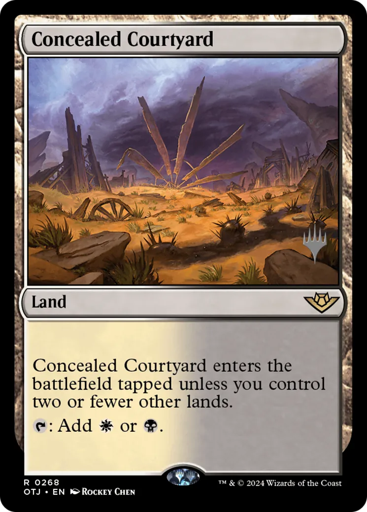 Concealed Courtyard — Outlaws of Thunder Junction Promos — Magic: The Gathering