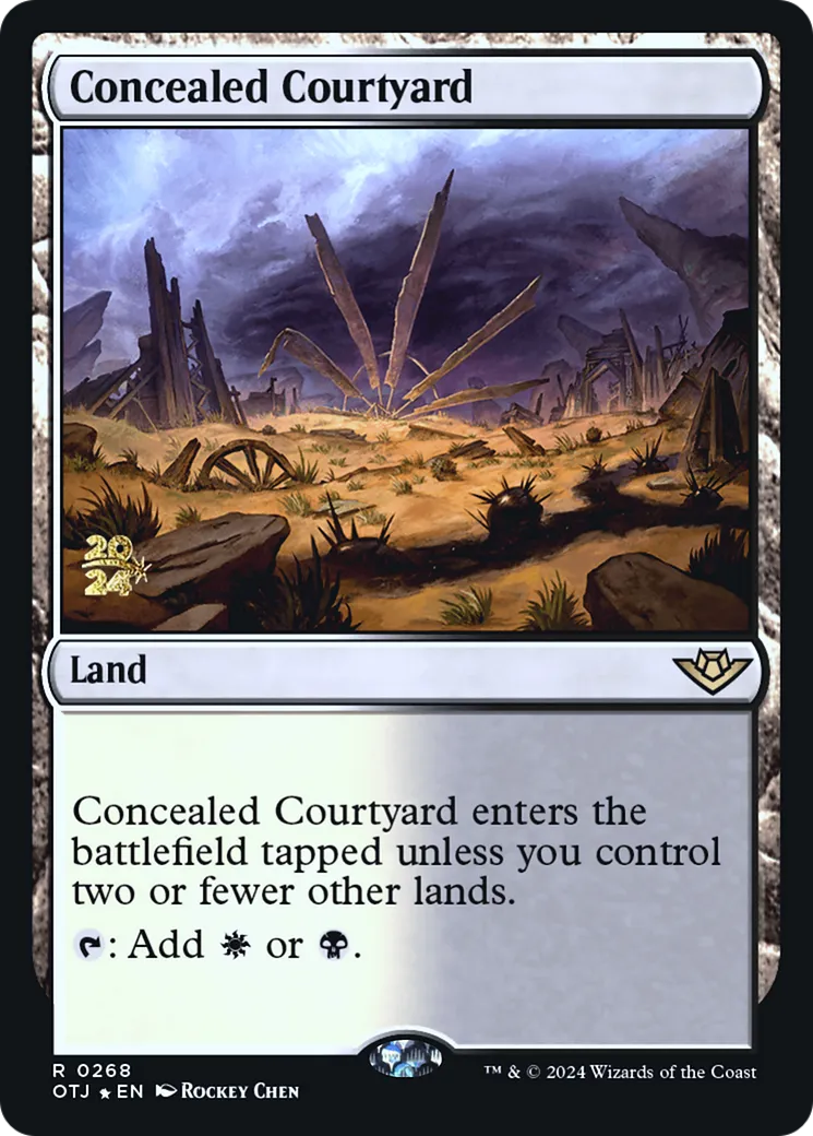 Cour dissimulée — Outlaws of Thunder Junction Promos — Magic: The Gathering