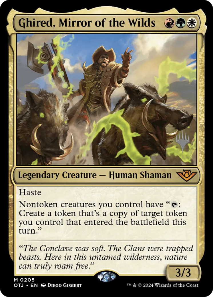 Ghired, Mirror of the Wilds — Outlaws of Thunder Junction Promos — Magic: The Gathering