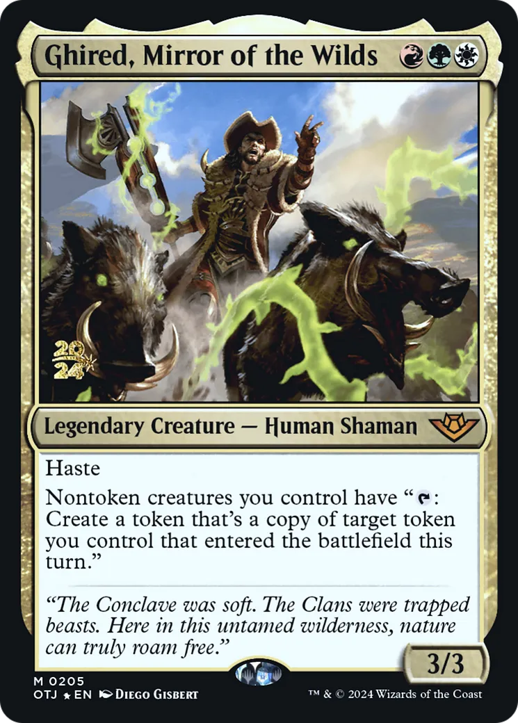Ghired, miroir des terres sauvages — Outlaws of Thunder Junction Promos — Magic: The Gathering