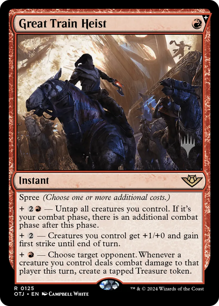 Great Train Heist — Outlaws of Thunder Junction Promos — Magic: The Gathering