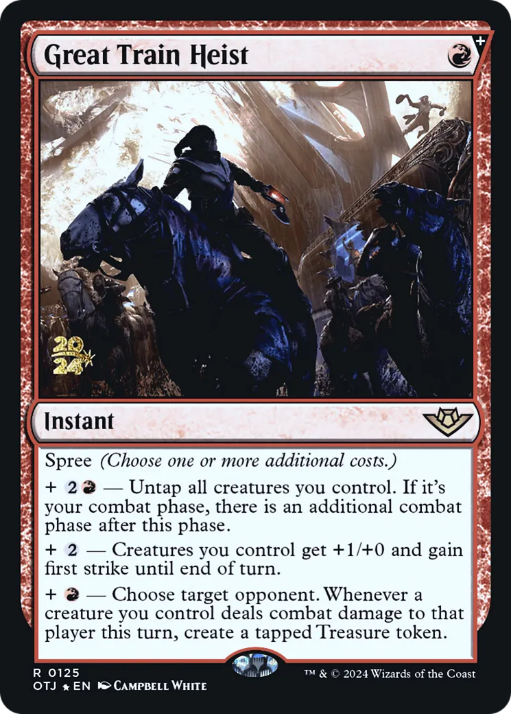 Grande attaque du train — Outlaws of Thunder Junction Promos — Magic: The Gathering