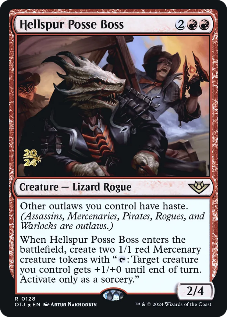 Hellspur Posse Boss from Outlaws of Thunder Junction Promos - Magic: The Gathering