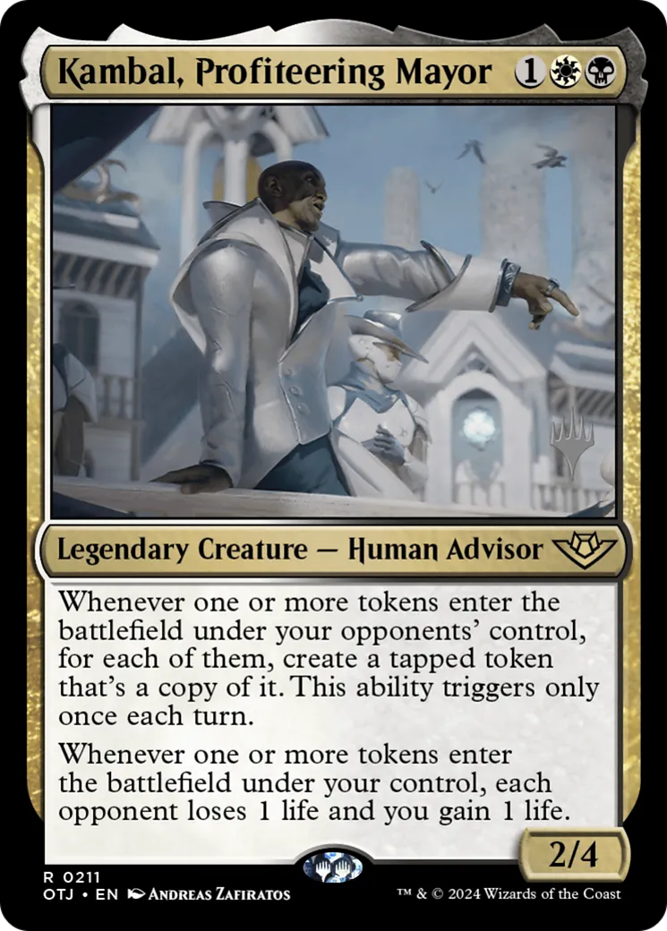 Kambal, Profiteering Mayor — Outlaws of Thunder Junction Promos — Magic: The Gathering